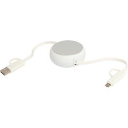 Alasia 100 cm 5-in-1 Kabel aus recyceltem Kunststoff und Aluminium, einziehbar, für Datenübertragung und mit 45W Schnellladun