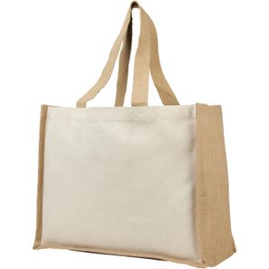 Varai 320 g/m Canvas und Jute Einkaufstasche 23L