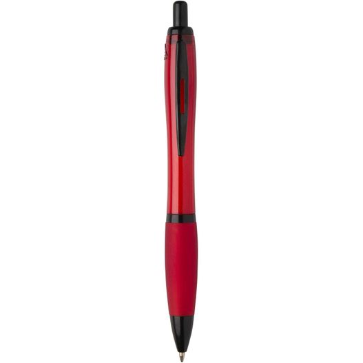 Nash Kugelschreiber aus recyceltem Kunststoff mit schwarzen Zierelementen (schwarze Mine) (Bild 1)