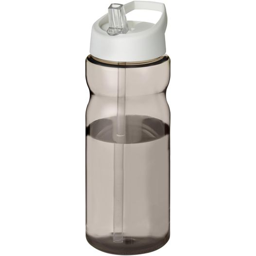 eine wasserflasche mit einem stroh darin H2O Active® Base 650 ml Sportflasche mit Ausgussdeckel (Bild 1)