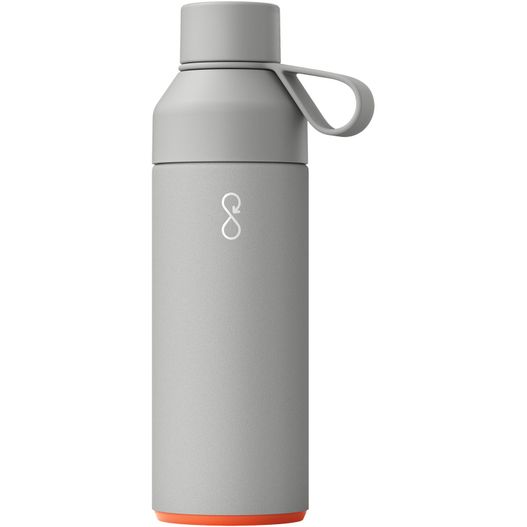eine graue und orange wasserflasche mit griff Ocean Bottle 500 ml vakuumisolierte Flasche (Bild 1)