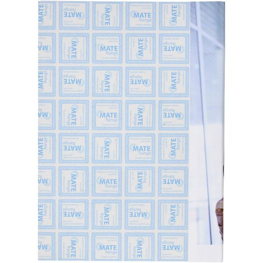 ein blatt papier mit einem muster von quadraten Desk-Mate® A5 Notizblock, Wickelumschlag (Bild 1)