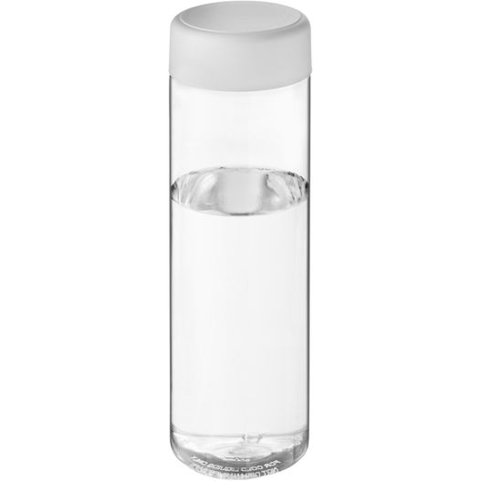 eine glasflasche mit einem weißen deckel und einer kunststoffkappe H2O Active® Vibe 850 ml Sportflasche mit Drehdeckel (Bild 1)