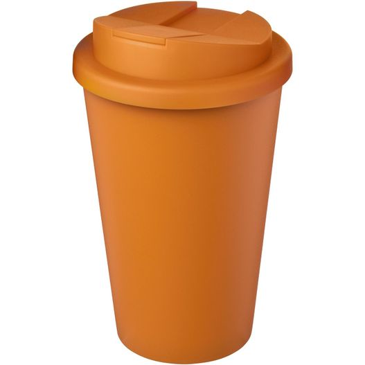 eine tasse mit einem deckel und einem deckel darauf Americano® Eco 350 ml recycelter Becher mit auslaufsicherem Deckel (Bild 1)