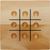 Strobus Tic-Tac-Toe Spiel aus Holz (Bild 4)