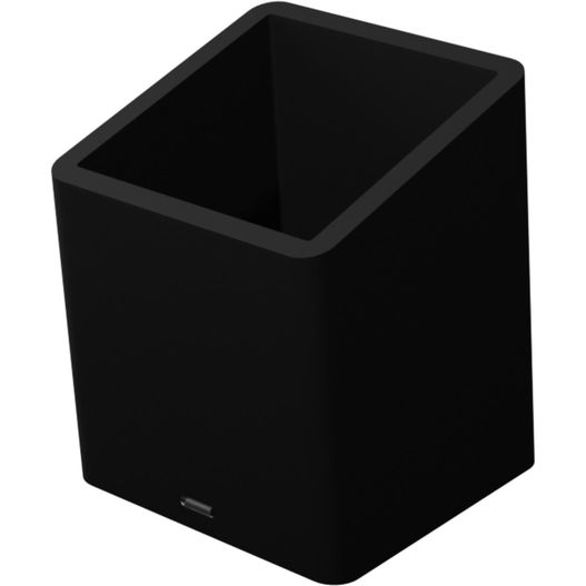 SCX.design O11 antibakterieller Stifthalter mit doppeltem USB-Ausgang und Leuchtlogo (Bild 1)