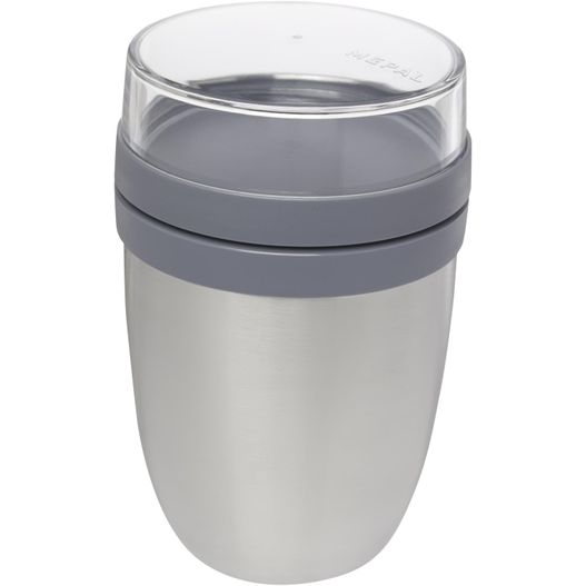 einem edelstahlbecher mit deckel und einem kunststoffbecher mit deckel Mepal Ellipse 500+200 ml Thermo-Lunchpot (Bild 1)