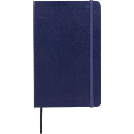 ein blaues notizbuch mit schwarzem cover Moleskine Classic Hardcover Notizbuch L – liniert (Bild 1)