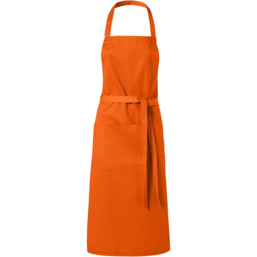 eine orange schürze mit einer krawatte um die taille Viera 240 g/m² Schürze (Bild 1)