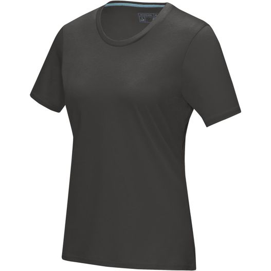 schwarzes hemd mit blauem streifen Azurite T-Shirt aus GOTS-zertifizierter Bio-Baumwolle für Damen (Bild 1)