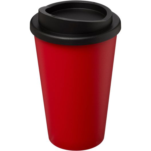 eine rote tasse mit schwarzem deckel Americano® 350 ml Isolierbecher (Bild 1)
