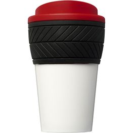 Produktabbildung Brite-Americano® 350 ml Isolierbecher mit Schutzring Reifen-Design Brite-Americano® 350 ml Isolierbecher mit Schutzring Reifen-Design