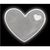 RFX™ S-12 Reflektierender Herz PVC-Aufkleber M (Bild 4)
