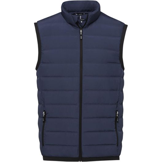 eine marineweste mit einer reißverschlussfront und einem reißverschluss hinten Caltha Daunen Bodywarmer für Herren (Bild 1)