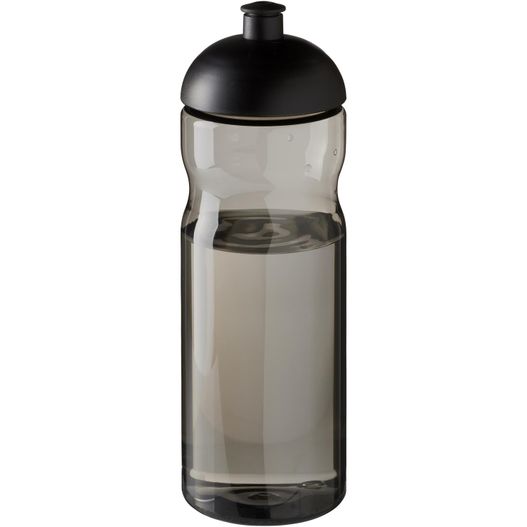 eine schwarze und weiße wasserflasche mit schwarzem deckel H2O Active® Eco Base 650 ml Sportflasche mit Stülpdeckel (Bild 1)