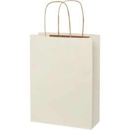 Papiertüte 150 g/m² aus landwirtschaftlichen Reststoffen mit gedrehten Griffen –  24 × 9 × 32 cm