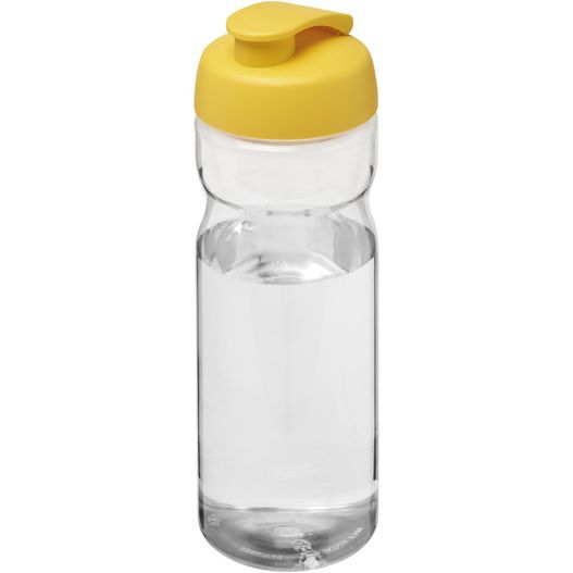 eine gelbe plastikwasserflasche mit gelbem deckel H2O Active® Base 650 ml Sportflasche mit Klappdeckel (Bild 1)