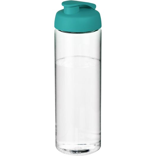 eine glaswasserflasche mit blauem deckel H2O Active® Vibe 850 ml Sportflasche mit Klappdeckel (Bild 1)