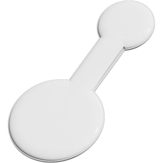 ein weißer hund knochen geformt objekt auf einem weißen hintergrund RFX™ M-10 Runder, reflektierender PVC-Magnet, groß (Bild 1)