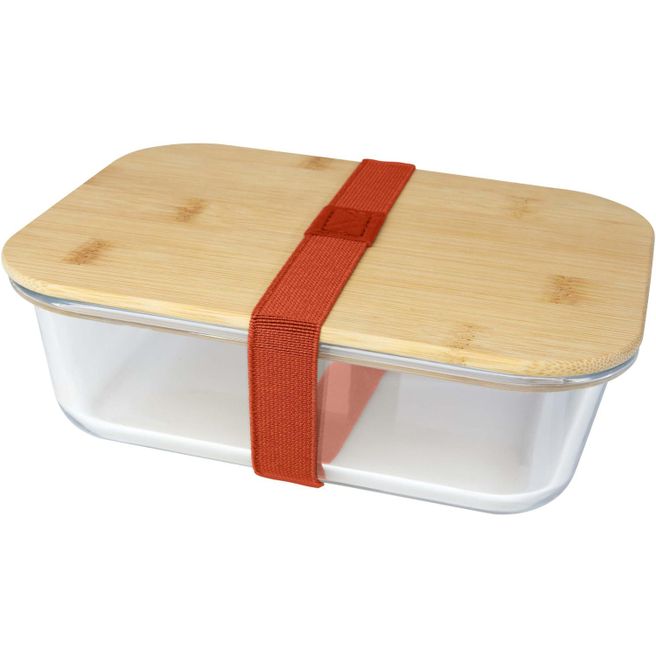 Roby 1000 ml Glas Lunchbox mit Bambusdeckel