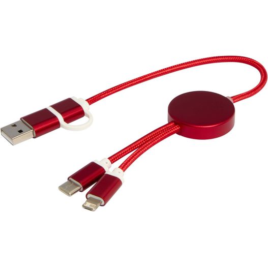 Produktabbildung Alasia 30 cm 5-in-1 Kabel aus recyceltem Kunststoff für Datenübertragung und 27W Schnellladung Alasia 30 cm 5-in-1 Kabel aus recyceltem Kunststoff für Datenübertragung und 27W Schnellladung (Bild 1)