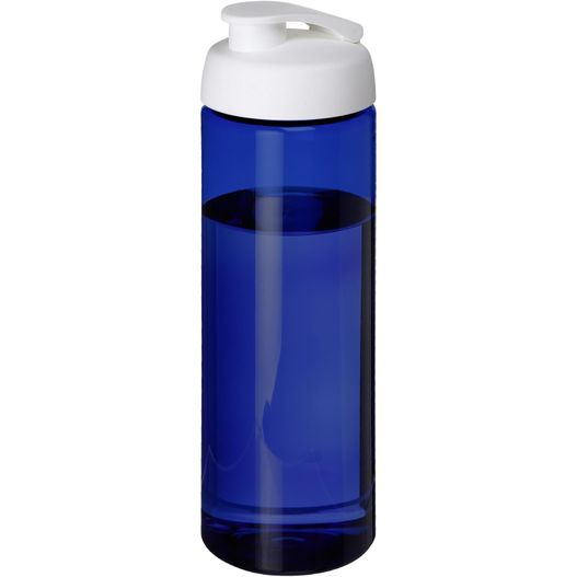 eine blaue wasserflasche mit weißem deckel H2O Active® Eco Vibe 850 ml Sportflasche mit Klappdeckel (Bild 1)