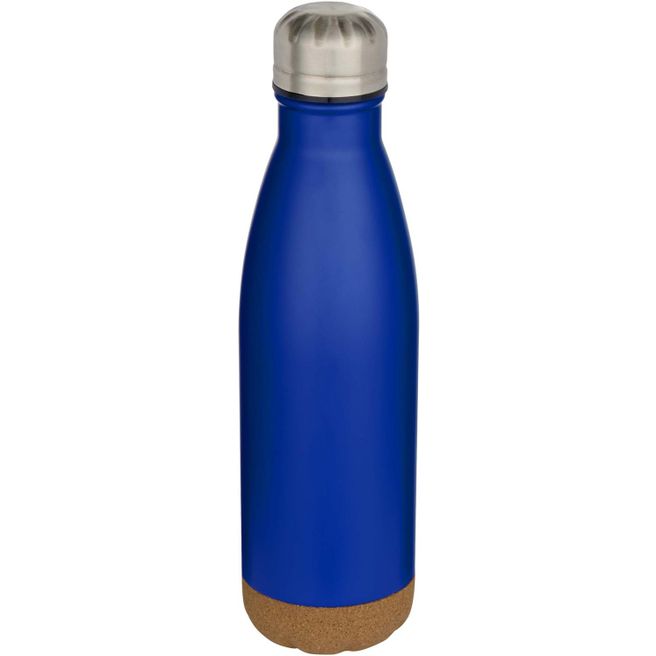 Cove 500 ml doppelwandige, vakuumisolierte Trinkflasche aus Edelstahl mit Korkdetails