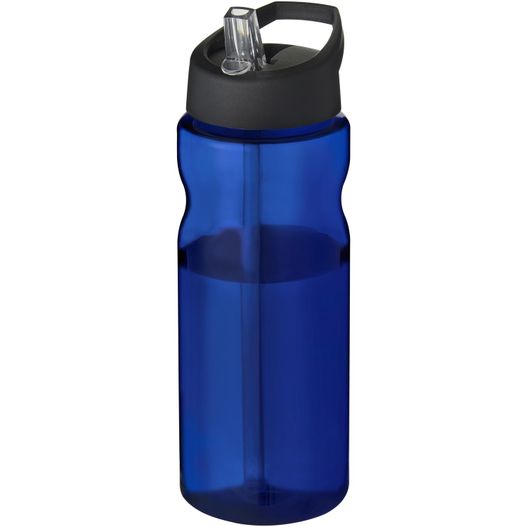 die blaue wasserflasche mit schwarzem deckel H2O Active® Eco Base 650 ml Sportflasche mit Ausgussdeckel (Bild 1)