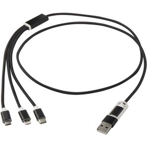 Versatile 5-in-1 Ladekabel aus recyceltem Aluminium