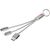 Metal 3-in-1 Ladekabel mit Schlüsselanhänger (Bild 3)