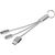 Metal 3-in-1 Ladekabel mit Schlüsselanhänger