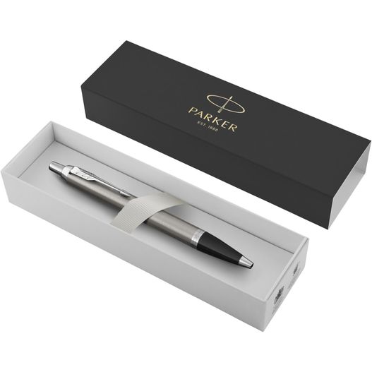 ein stift in einer box mit einem schwarzen griff Parker IM Kugelschreiber (blaue Mine) (Bild 1)