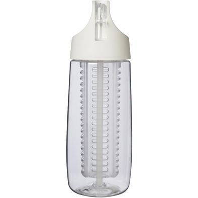 Produktabbildung HydroFruit 700 ml Sportflasche aus recyceltem Kunststoff mit Klappdeckel und Trinkhalm HydroFruit 700 ml Sportflasche aus recyceltem Kunststoff mit Klappdeckel und Trinkhalm