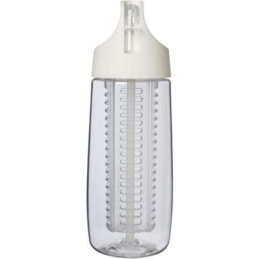 Produktabbildung HydroFruit 700 ml Sportflasche aus recyceltem Kunststoff mit Klappdeckel und Trinkhalm HydroFruit 700 ml Sportflasche aus recyceltem Kunststoff mit Klappdeckel und Trinkhalm (Bild 1)