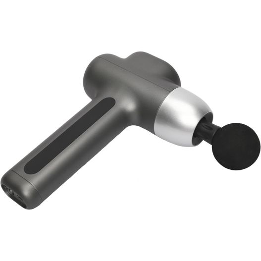 einen silbernen und schwarzen blastrockner auf weißem hintergrund Prixton MGF300 Fit Titan Massagepistole (Bild 1)