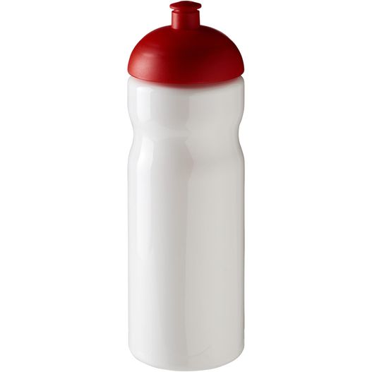eine weiße und rote sportflasche mit rotem deckel H2O Active® Base 650 ml Sportflasche mit Stülpdeckel (Bild 1)