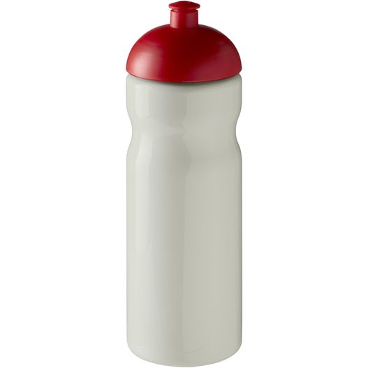 eine weiße und rote sportflasche mit rotem deckel H2O Active® Eco Base 650 ml Sportflasche mit Stülpdeckel (Bild 1)