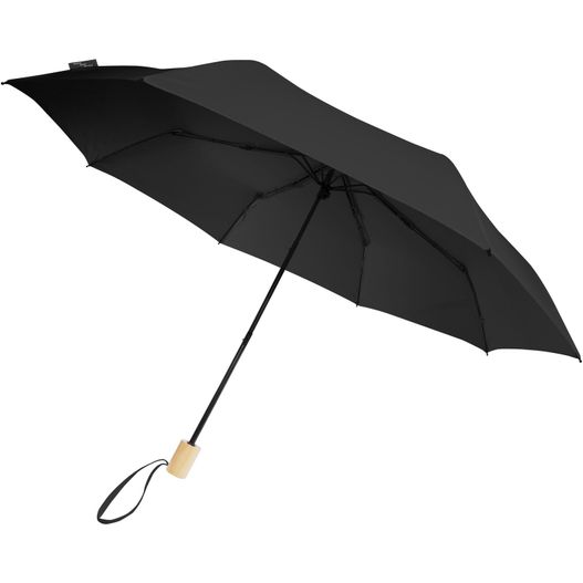 Birgit 21'' faltbarer winddichter Regenschirm aus recyceltem PET (Bild 1)