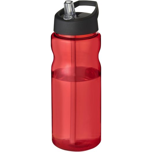 eine rote sportflasche mit schwarzem deckel H2O Active® Base 650 ml Sportflasche mit Ausgussdeckel (Bild 1)