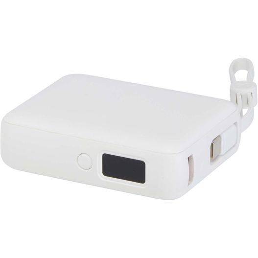 Acrux 35 W 10.000 mAh Tablet Powerbank mit integriertem Typ-C-Kabel aus recyceltem Kunststoff (Bild 1)