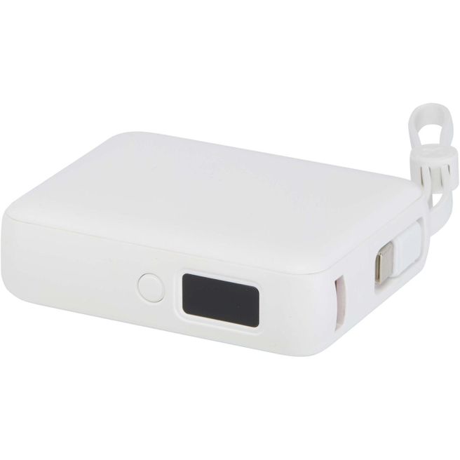 Produktabbildung Acrux 35 W 10.000 mAh Tablet Powerbank mit integriertem Typ-C-Kabel aus recyceltem Kunststoff Acrux 35 W 10.000 mAh Tablet Powerbank mit integriertem Typ-C-Kabel aus recyceltem Kunststoff