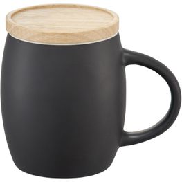 Hearth 400 ml Keramiktasse mit Holz Untersetzer