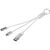 Metal 4-in-1 Ladekabel aus recyceltem Aluminium mit Schlüsselanhänger (Bild 2)