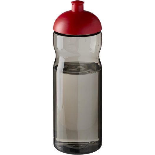 eine rote und schwarze sportflasche mit rotem deckel H2O Active® Eco Base 650 ml Sportflasche mit Stülpdeckel (Bild 1)