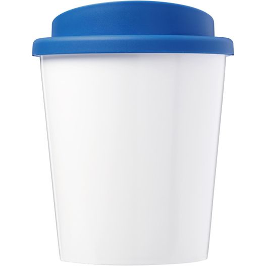 eine weiße und blaue kaffeetasse mit blauem deckel Brite-Americano® Espresso 250 ml Isolierbecher (Bild 1)