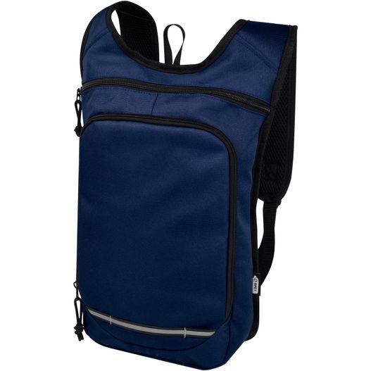 ein blauer rucksack mit reißverschlusstasche Trails GRS RPET Outdoor Rucksack 6,5 L (Bild 1)