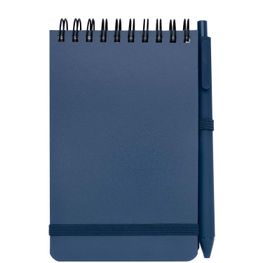 Thalaasa A6 Hardcover Notizbuch aus Ocean Bound Kunststoff mit Kugelschreiber (schwarze Mine)