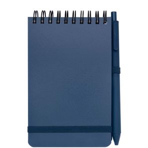 Thalaasa A6 Hardcover Notizbuch aus Ocean Bound Kunststoff mit Kugelschreiber (schwarze Mine)