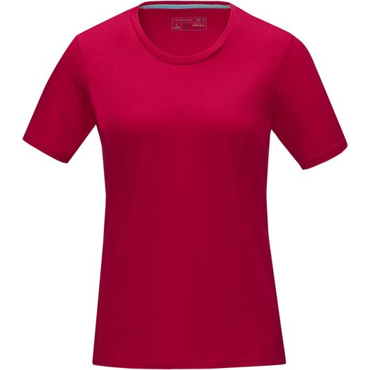 ein roter t - hemd mit kurzen ärmeln Azurite T-Shirt aus Bio-Baumwolle für Damen (Bild 1)