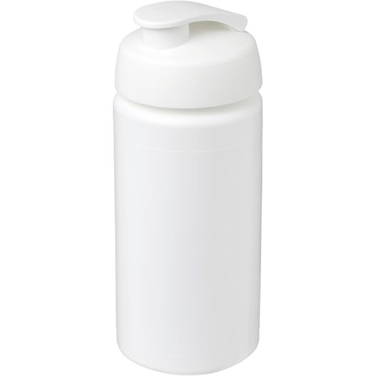 eine weiße plastikflasche mit kunststoffdeckel Baseline® Plus grip 500 ml Sportflasche mit Klappdeckel (Bild 1)